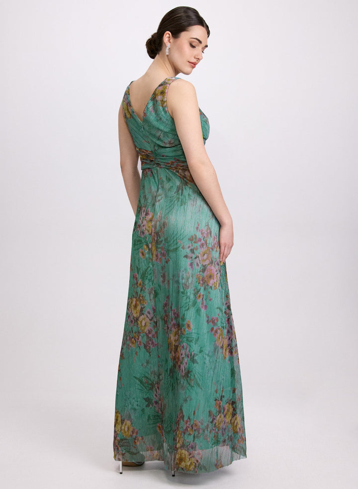 LAURA Plissé Floral Dress