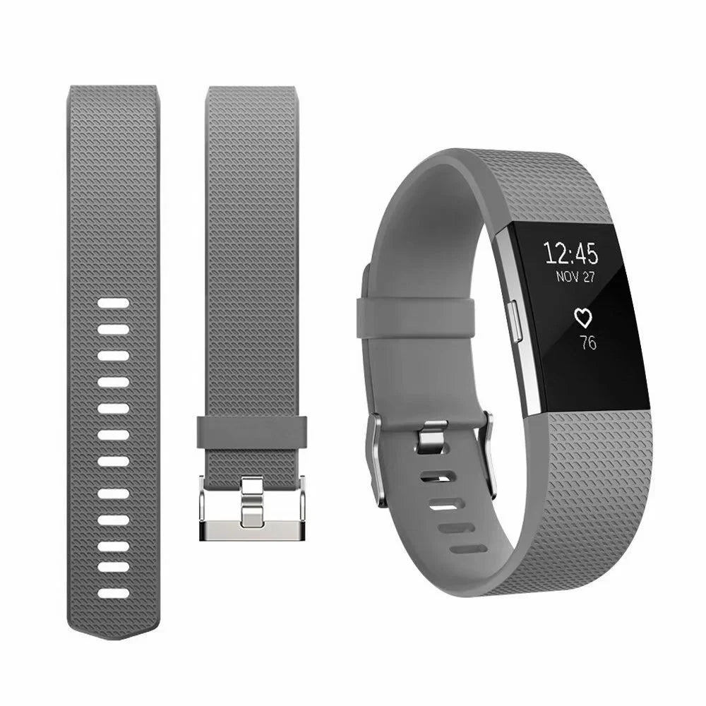POY Fitbit Charge 2 Bands Adjustable Replacement Small Wristbands Band for Fitbit Charge 2 (Small, Gray)