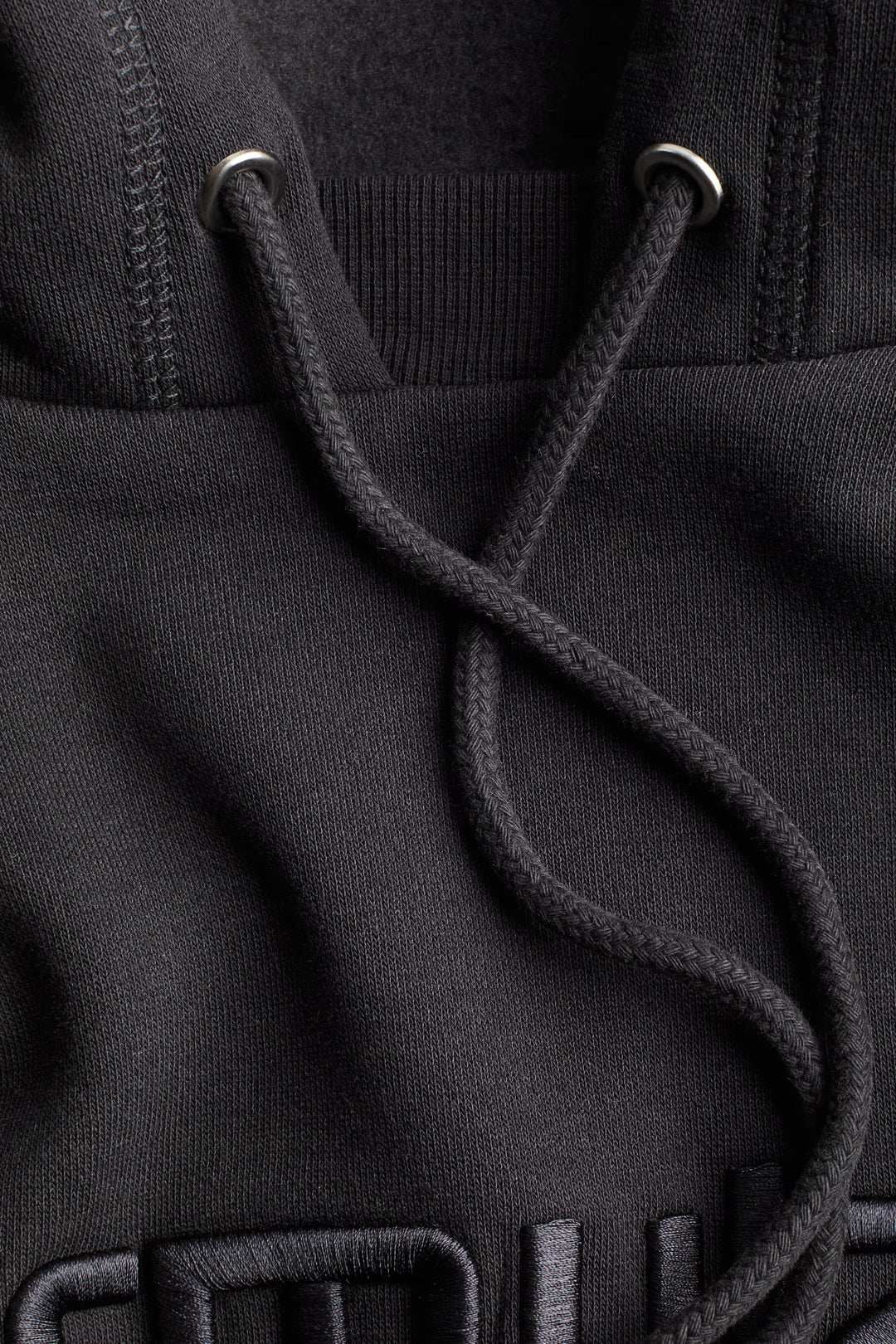 H&M Oversized Embroidered Hoodie