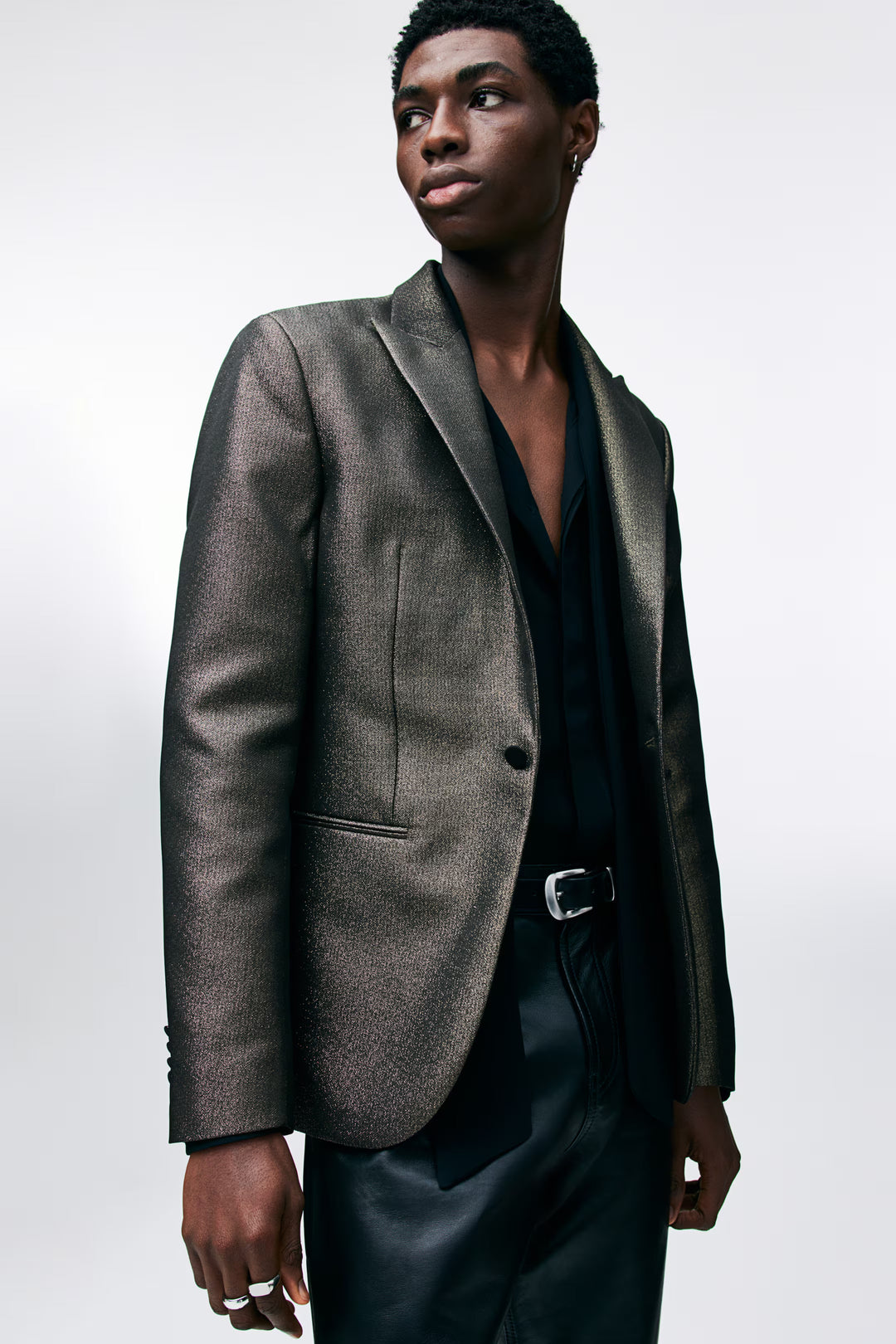 H&M Slim Fit Shimmery Jacket