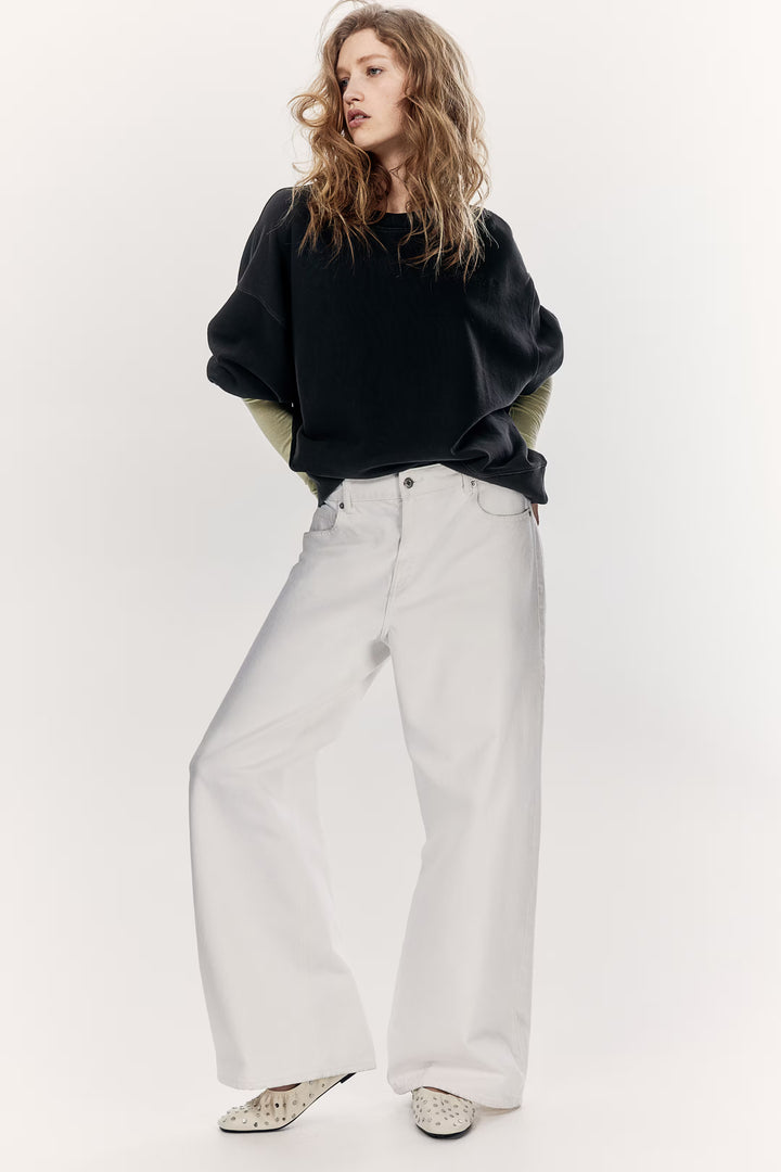 H&M Sweatshirt with Text Motif