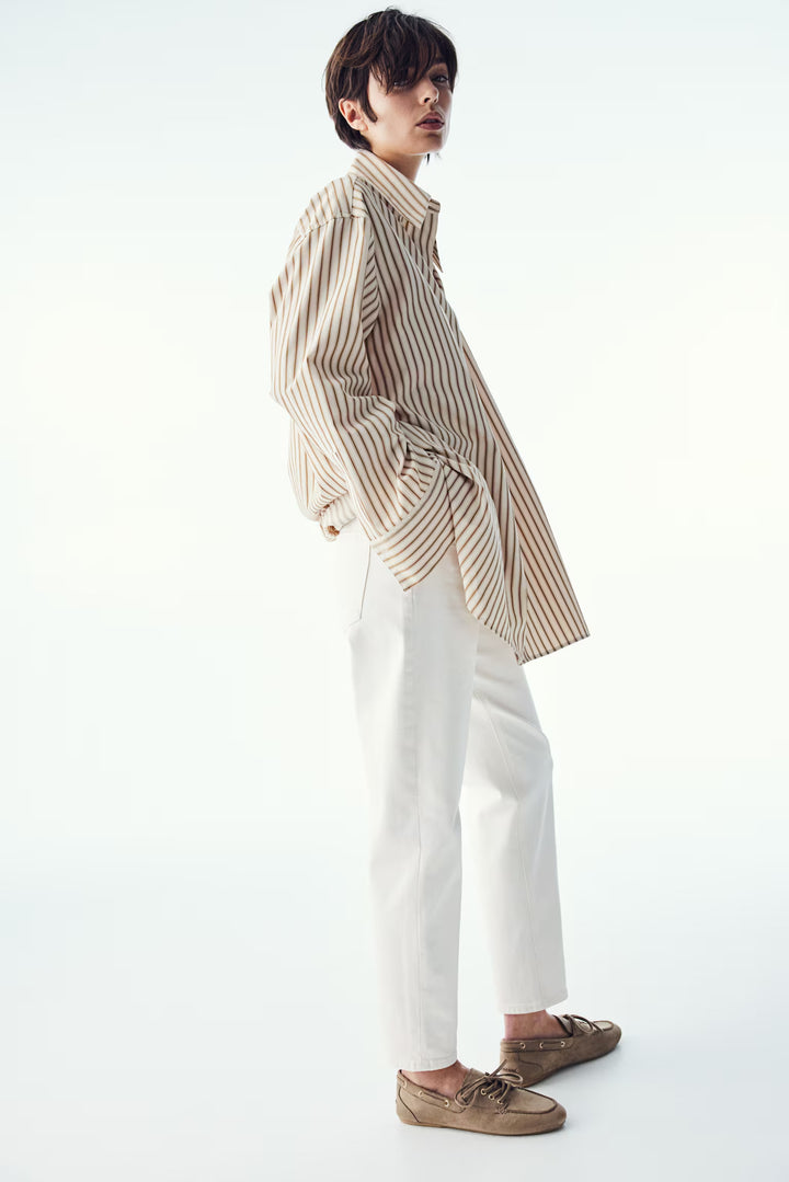 H&M High Rise Slim Leg Mom Jeans