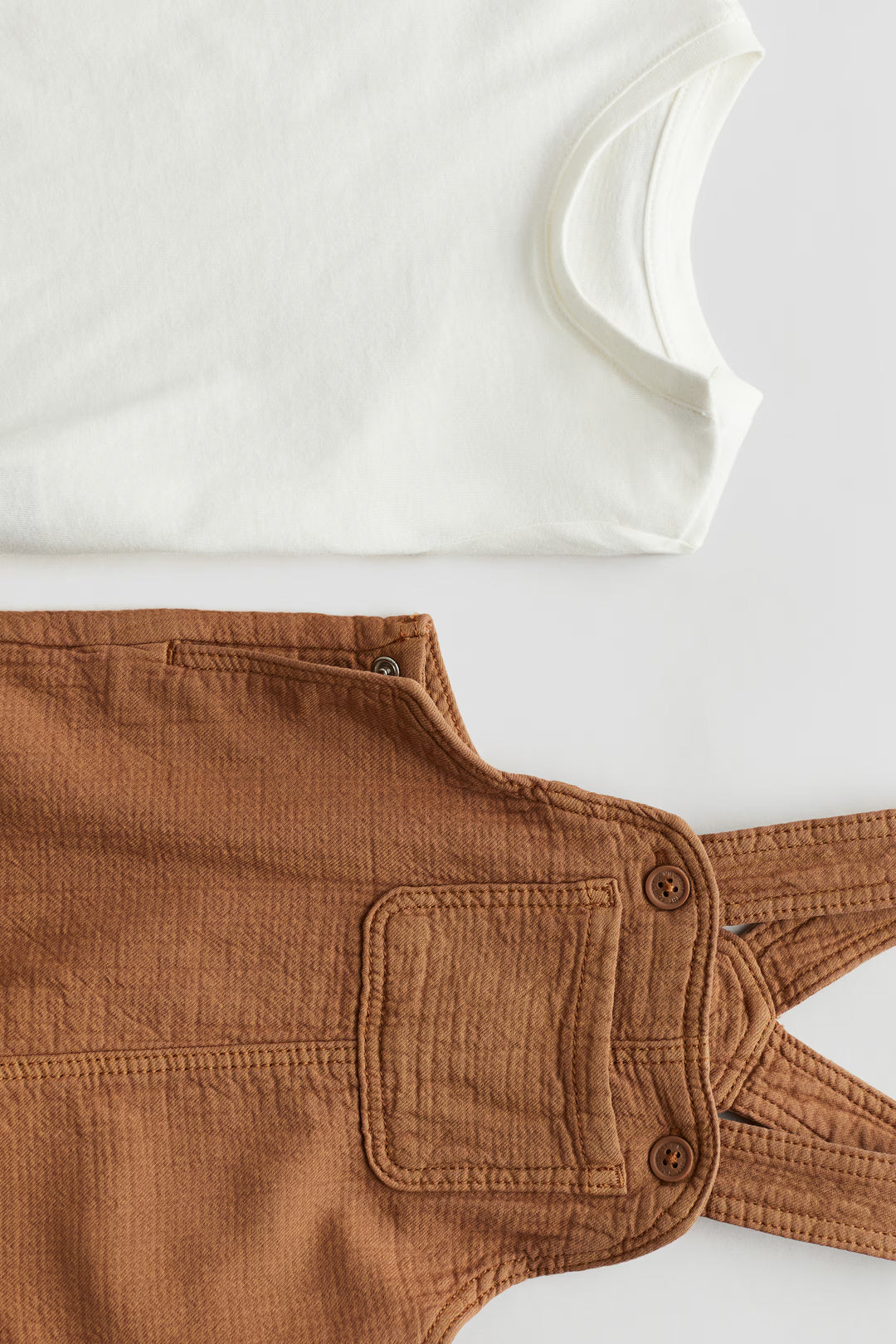 H&M 2-piece Overall and Shirt Set