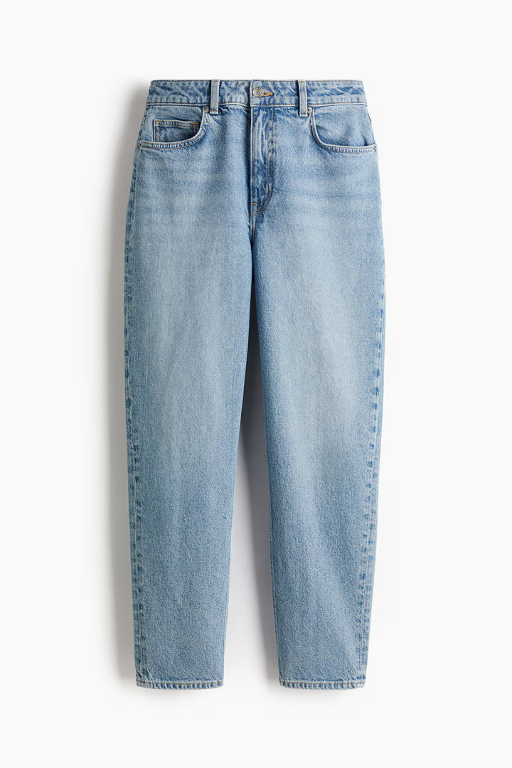 H&M High Rise Slim Leg Mom Jeans