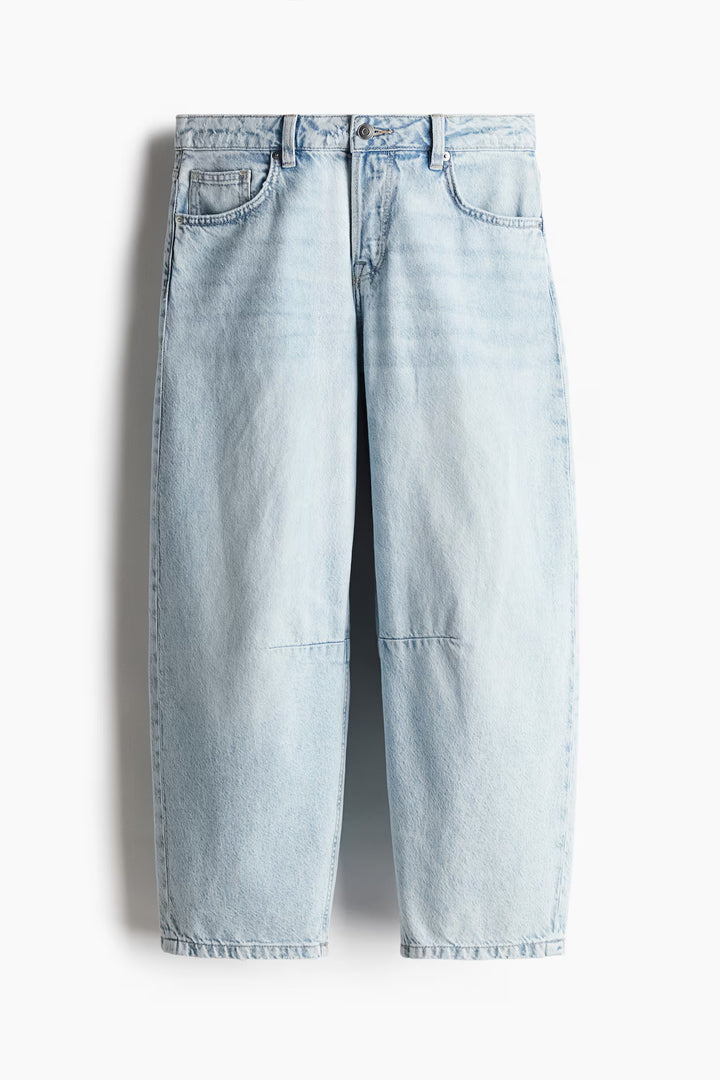 H&M Barrel High Cropped Jeans