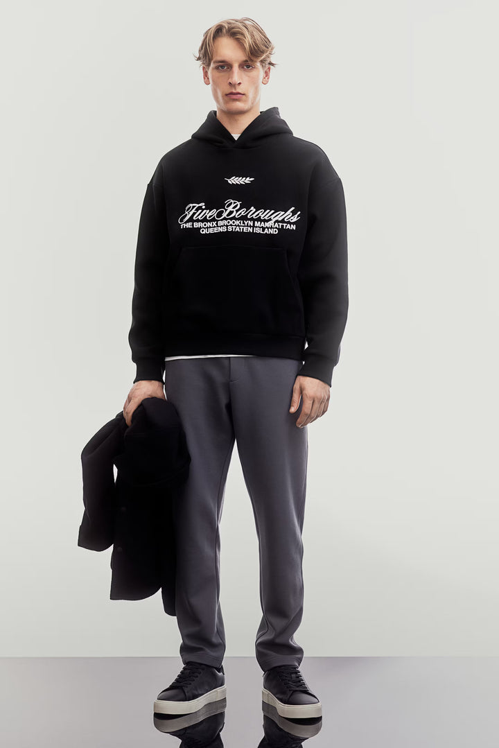 H&M Loose-Fit Printed Hoodie