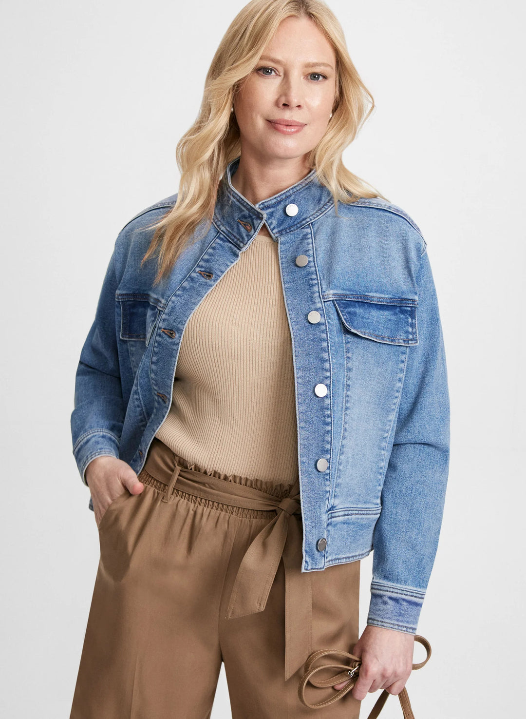 LAURA Cargo Pocket Denim Jacket