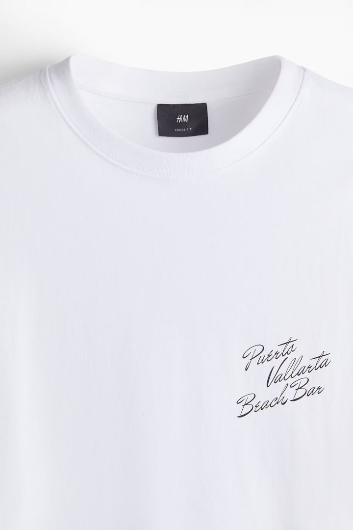 H&M Loose Fit Printed T-shirt