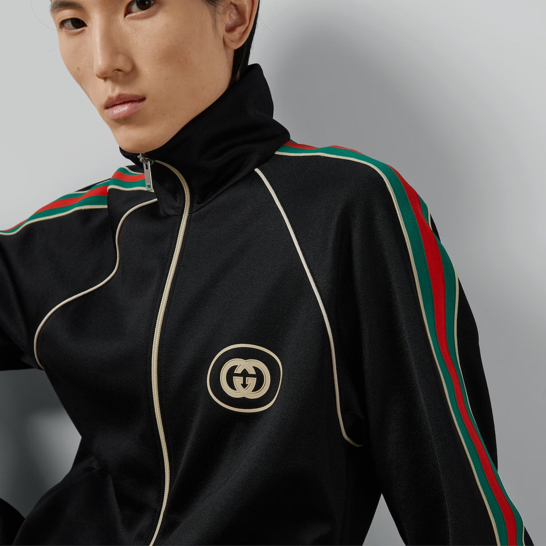 Gucci TECHNICAL JERSEY ZIP JACKET