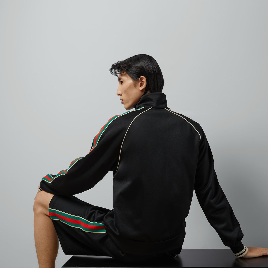 Gucci TECHNICAL JERSEY ZIP JACKET