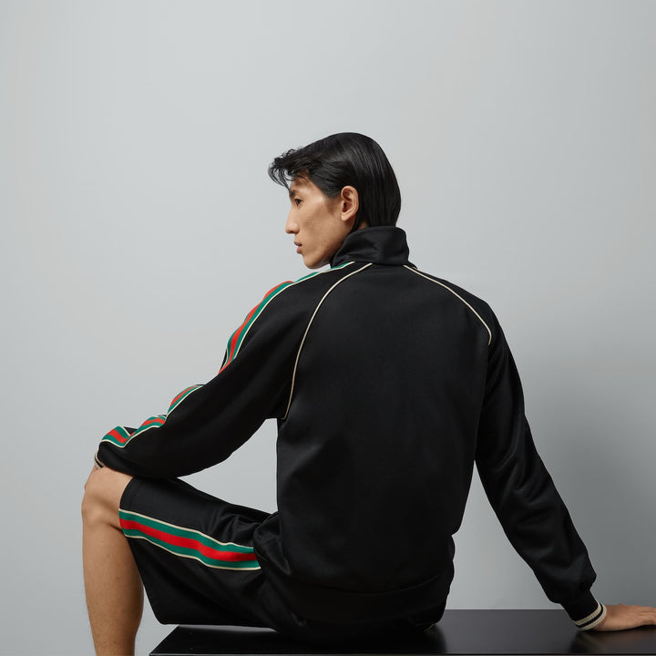 Gucci TECHNICAL JERSEY ZIP JACKET