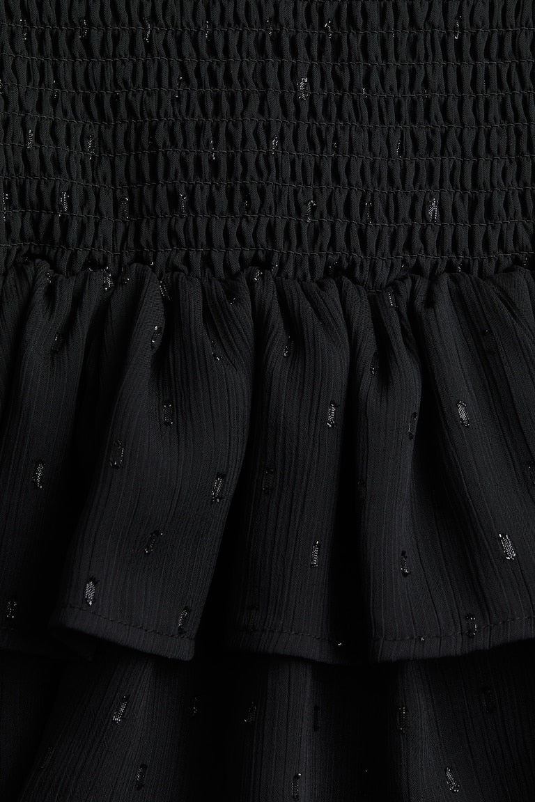 H&M Smocked chiffon dress