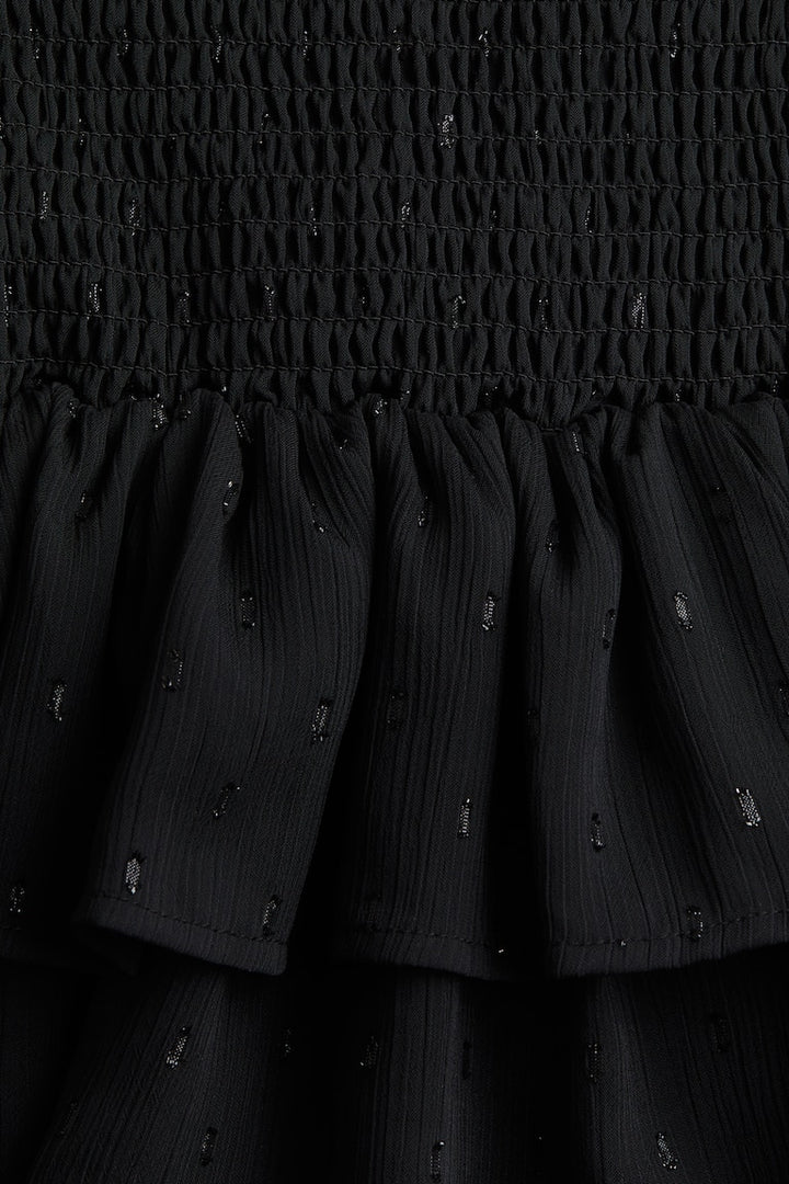 H&M Smocked chiffon dress