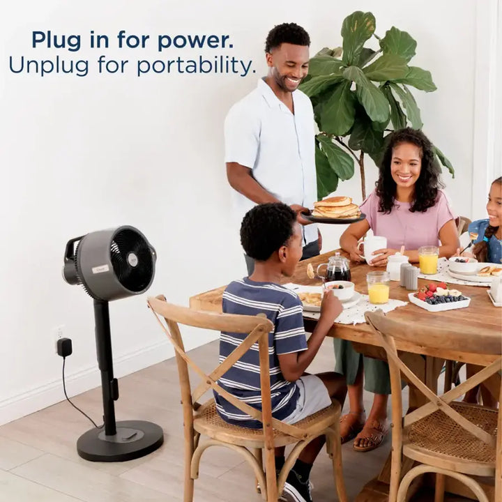 Shark - FlexBreeze Pro Mist - Indoor & Outdoor Fan with Misting System, Corded or Cordless - Charcoal Grey
