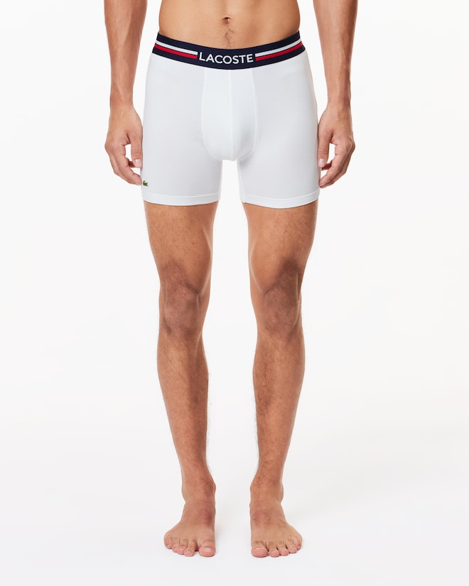 Lacoste Men's 3-Pack Cotton Boxer Briefs
