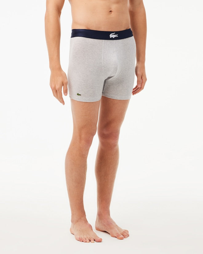 Lacoste Men's 3-Pack Cotton Boxer Briefs