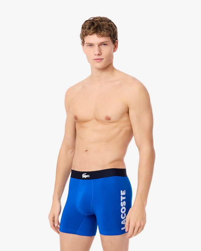 Lacoste Men's 3-Pack Cotton Boxer Briefs
