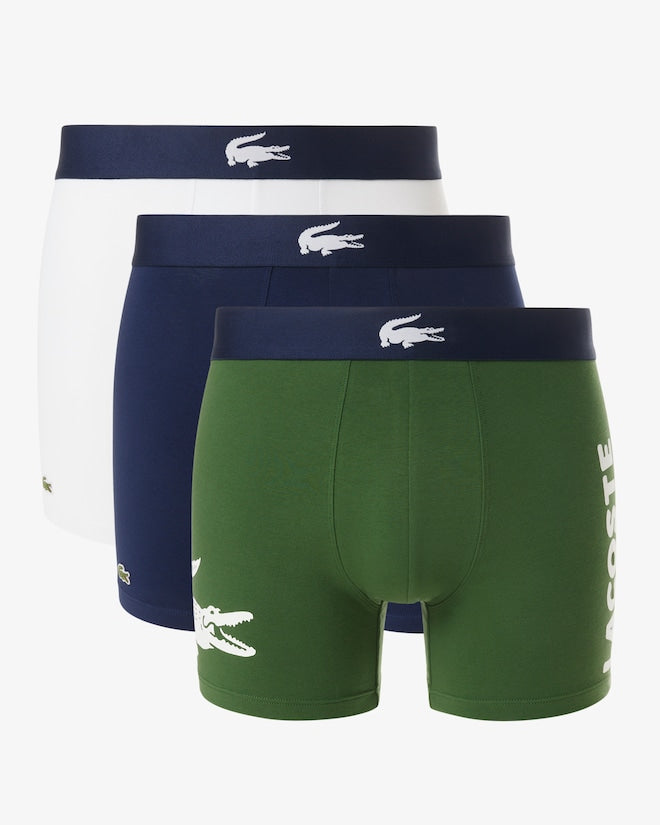 Lacoste Men's 3-Pack Cotton Boxer Briefs