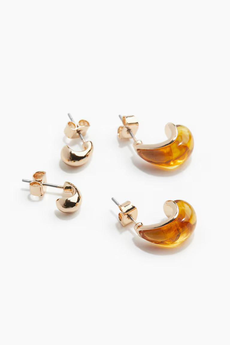H&M 2 PAIRS EARRINGS