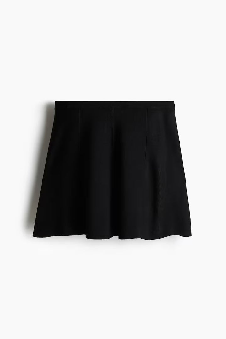 H&M FLARED FINE-KNIT SKIRT