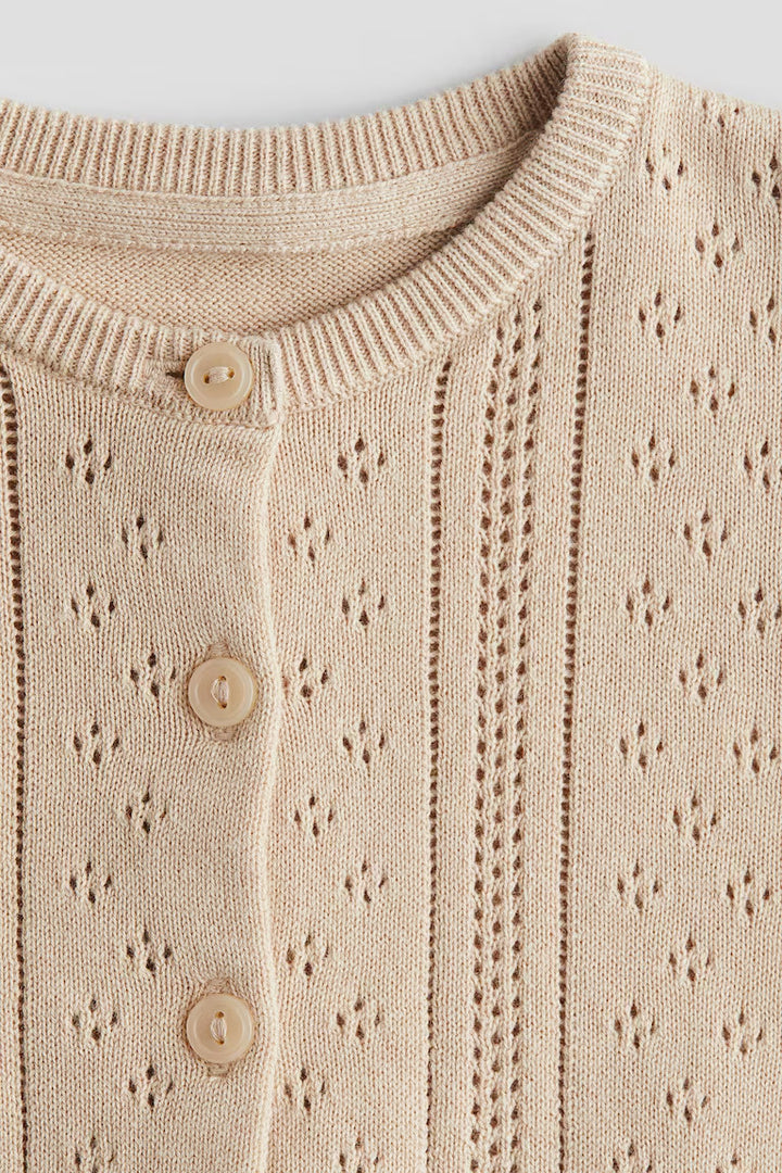 H&M PATTERN-KNIT COTTON CARDIGAN