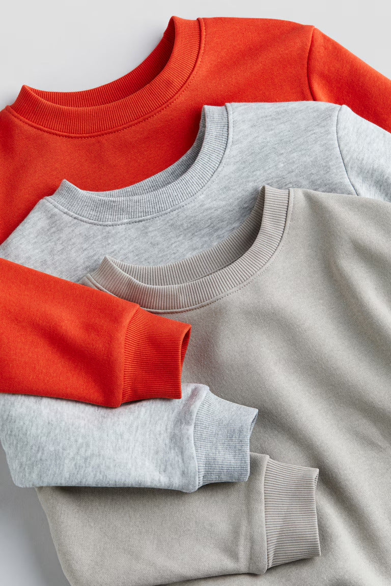 H&M 3-PACK SWEATSHIRTS