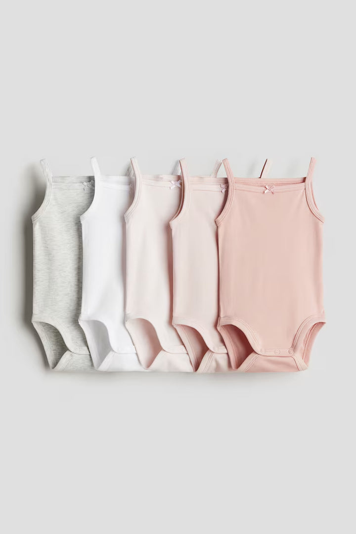 H&M 5-PACK COTTON BODYSUITS
