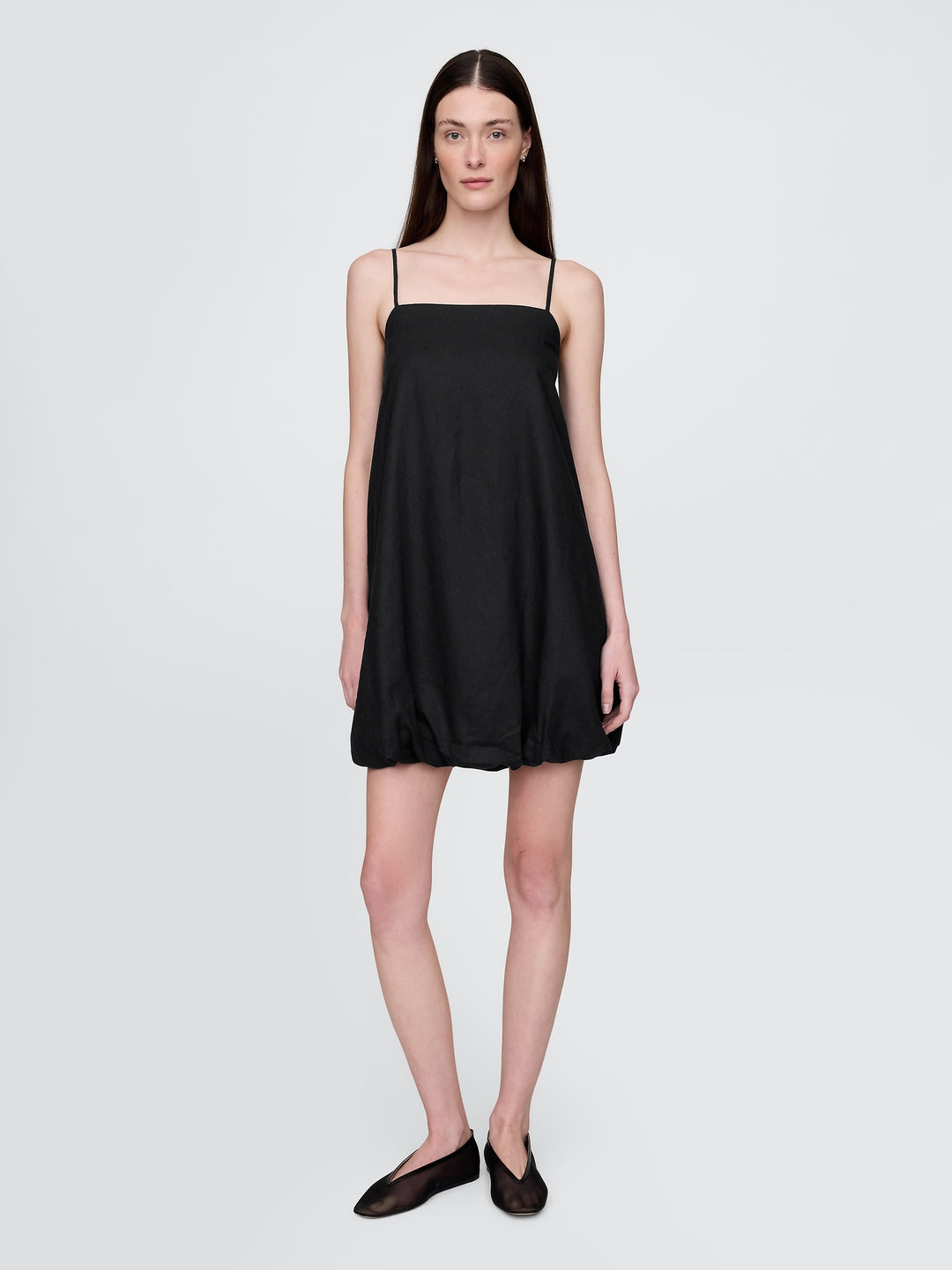 Gap Linen-Blend Mini Bubble Dress