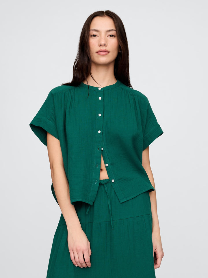 Gap Crinkle Gauze Dolman Shirt
