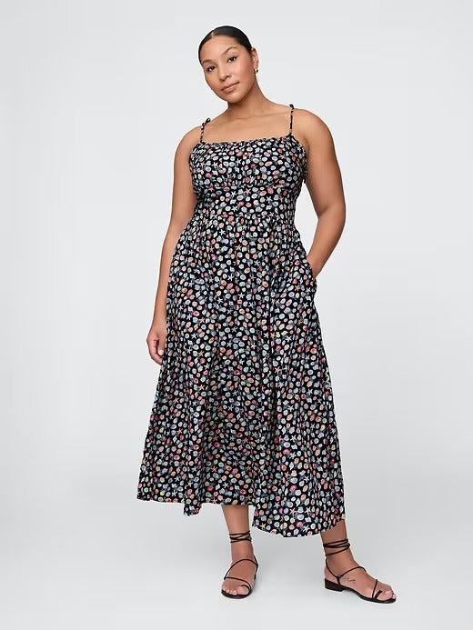 Gap Tie-Strap Cami Midi Dress