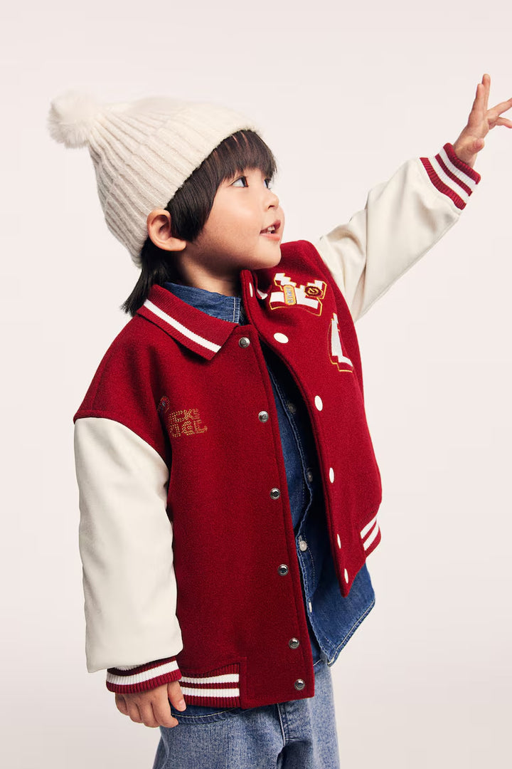 H&M BASEBALL JACKET WITH COLLAR