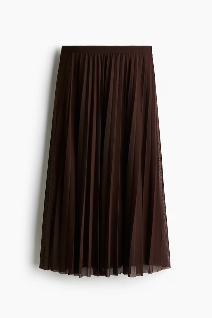H&M PLEATED MESH SKIRT