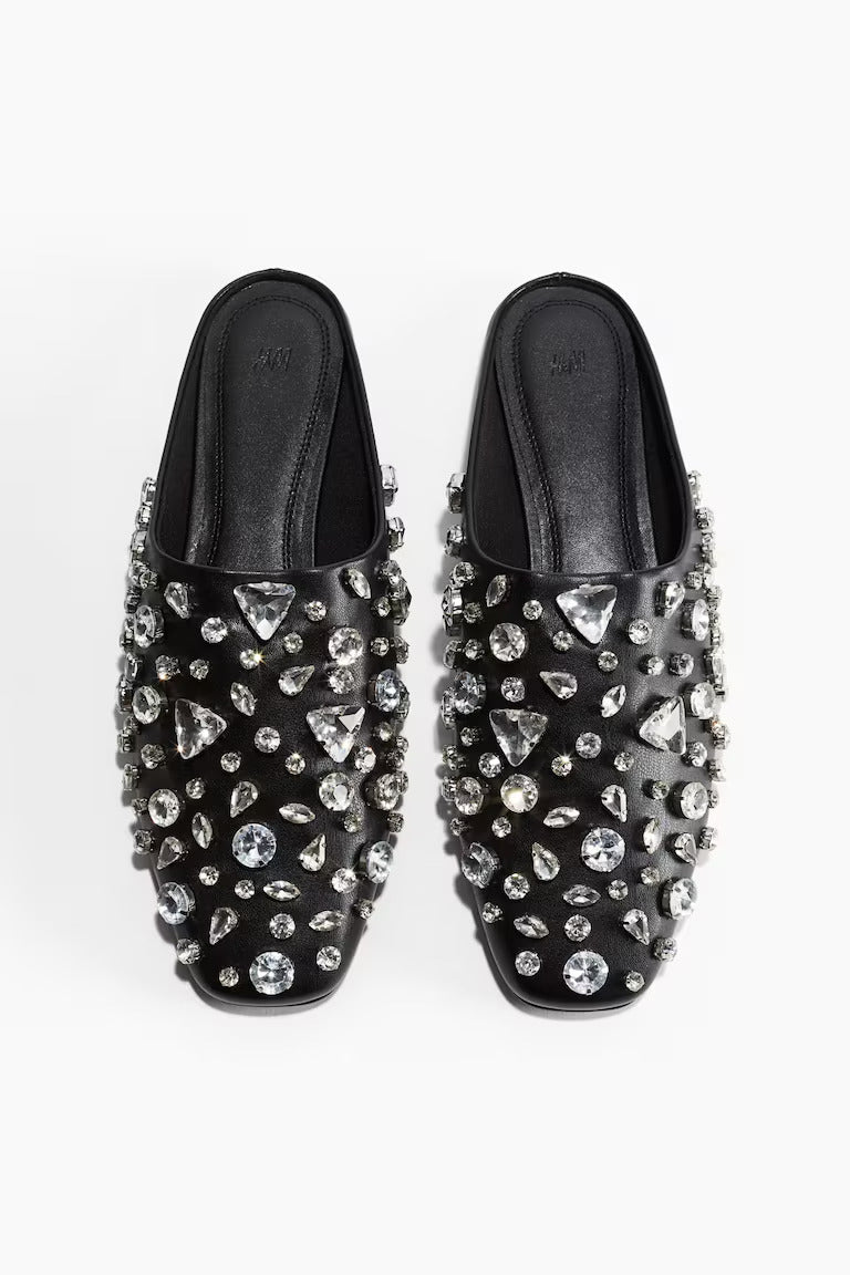 H&M EMBELLISHED MULES