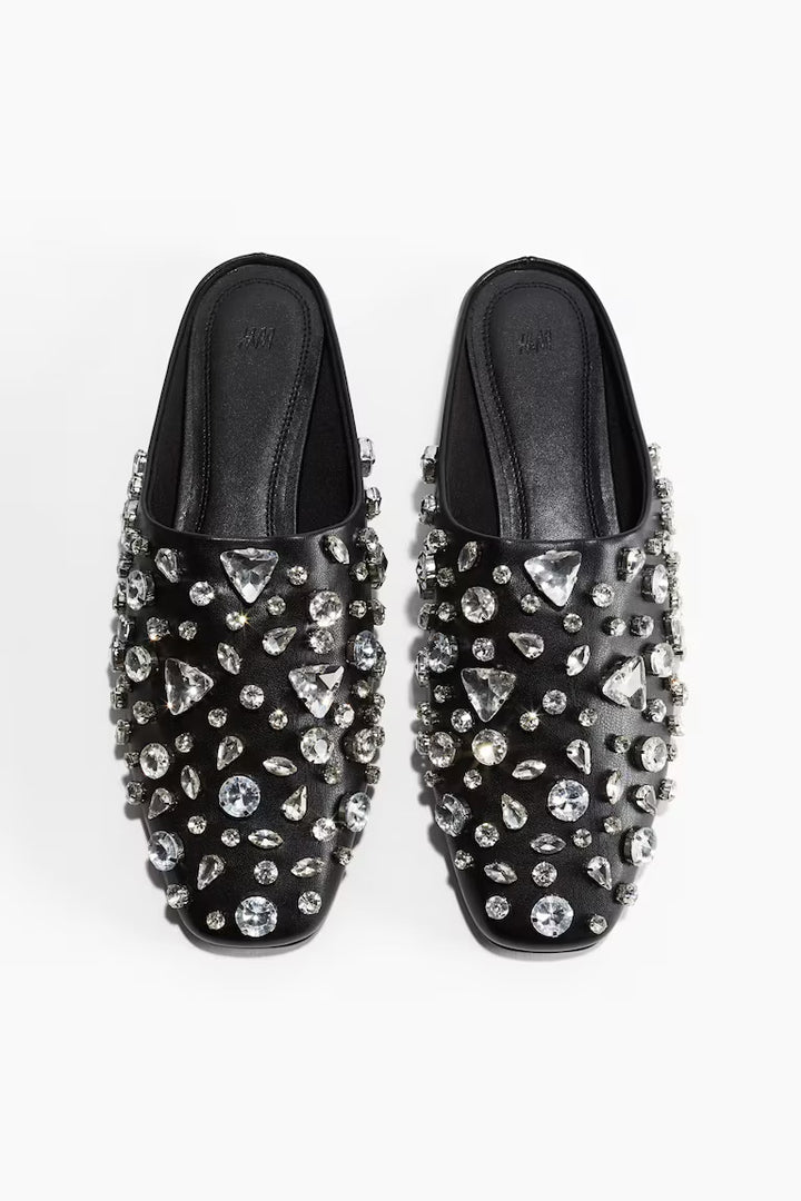 H&M EMBELLISHED MULES