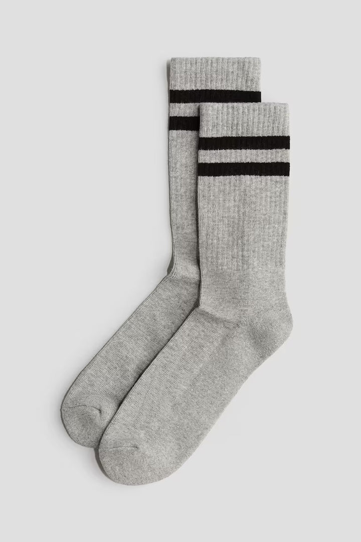 H&M 5-PACK RIBBED SOCKS