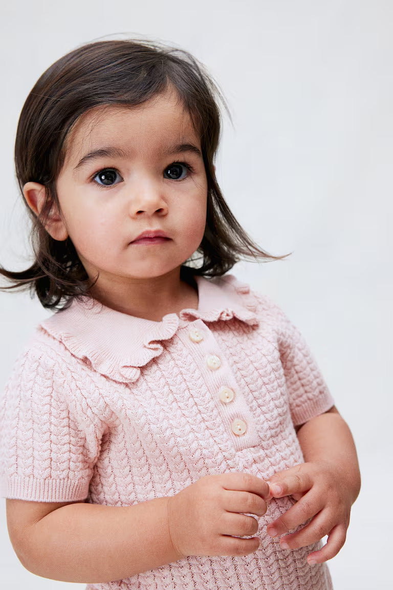 H&M CABLE-KNIT COTTON TOP