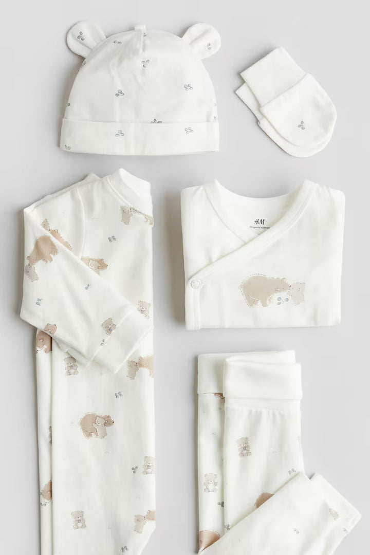 H&M 5-PIECE COTTON JERSEY GIFT SET