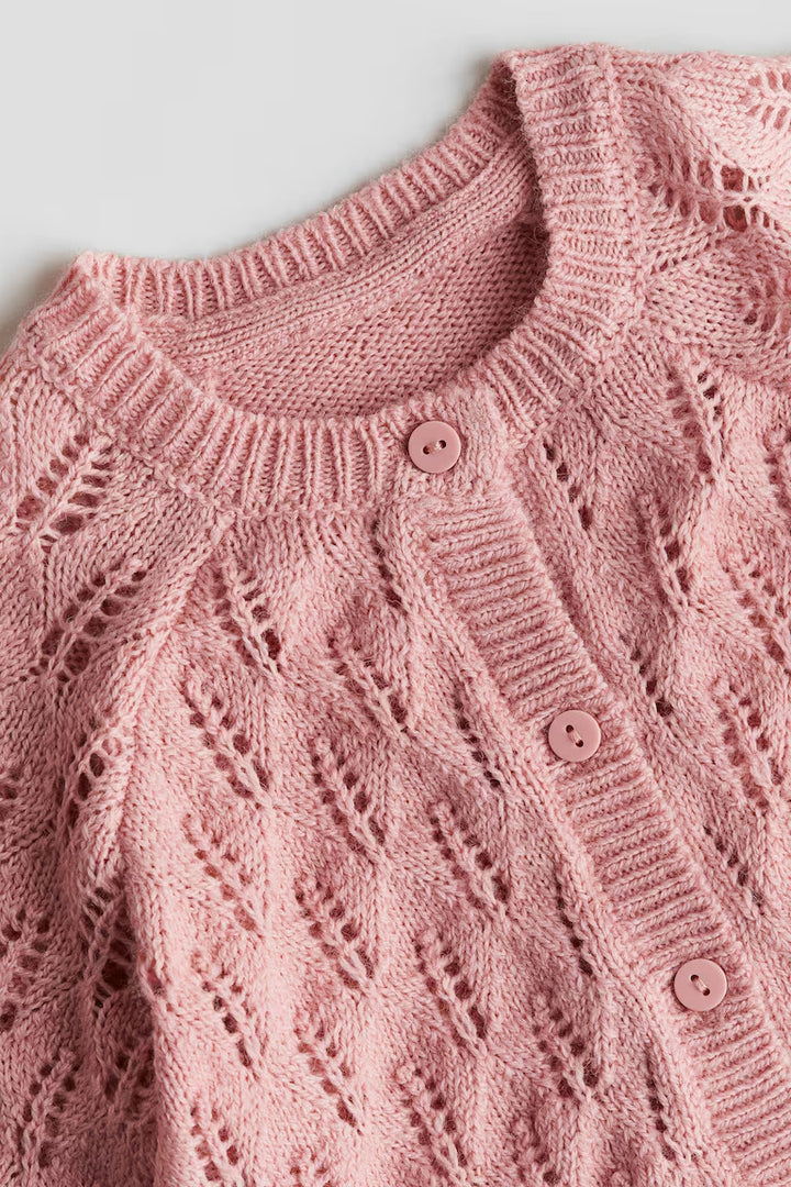 H&M POINTELLE-KNIT CARDIGAN