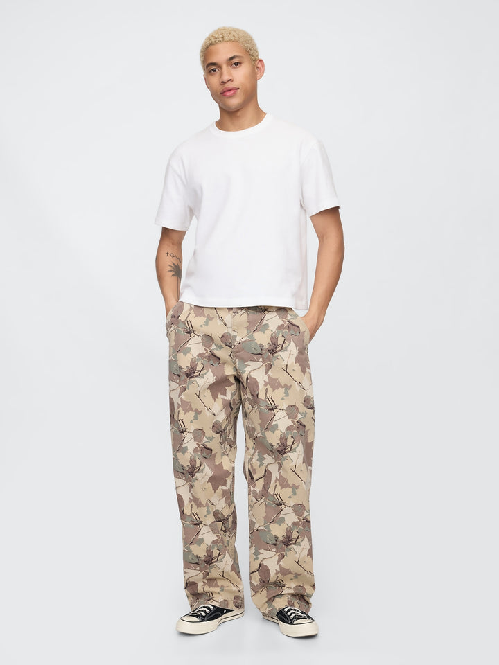 Gap Twill Camo Utility Khakis