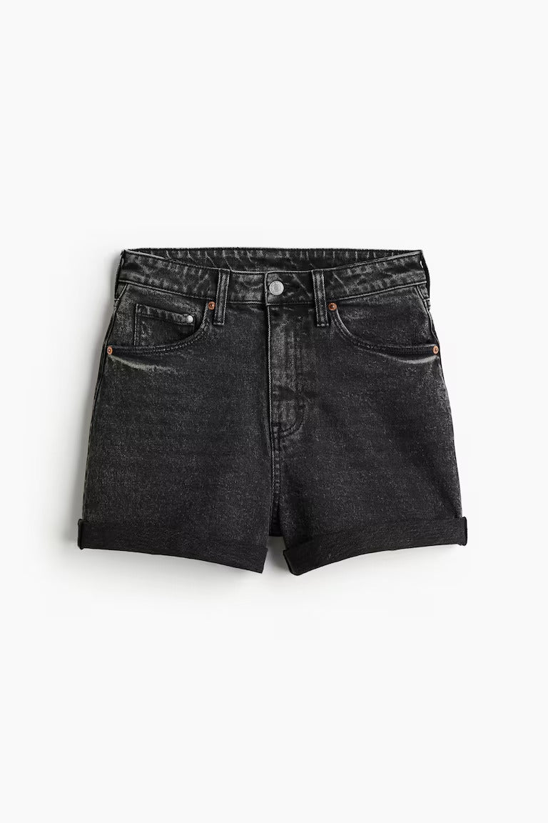 H&M MOM ULTRA HIGH DENIM SHORTS