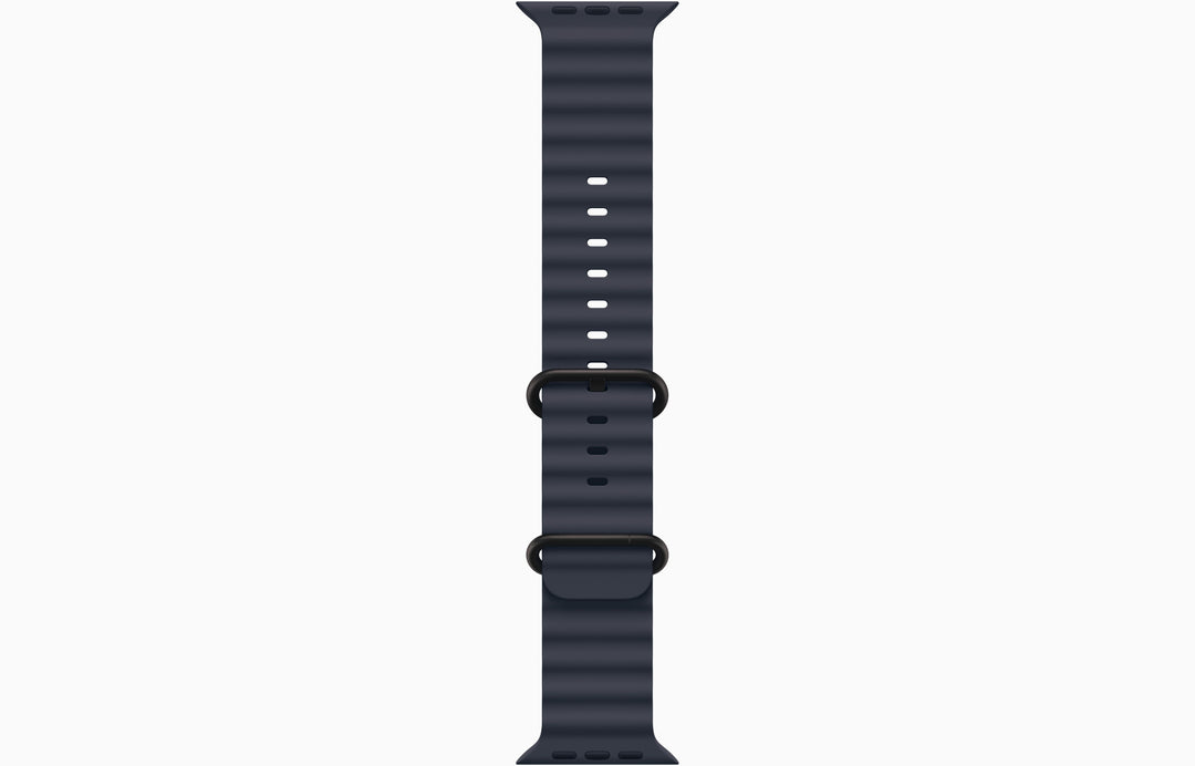 Apple Watch Ultra 2 GPS + Cellular, 49mm Black Titanium Case with Ice Blue Ocean Band