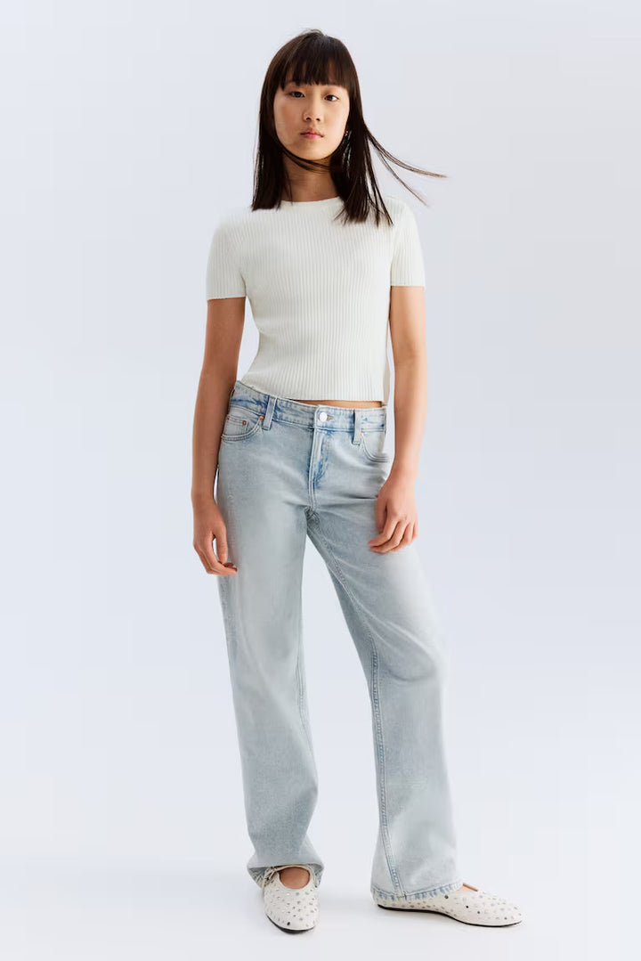 H&M RIB-KNIT TOP