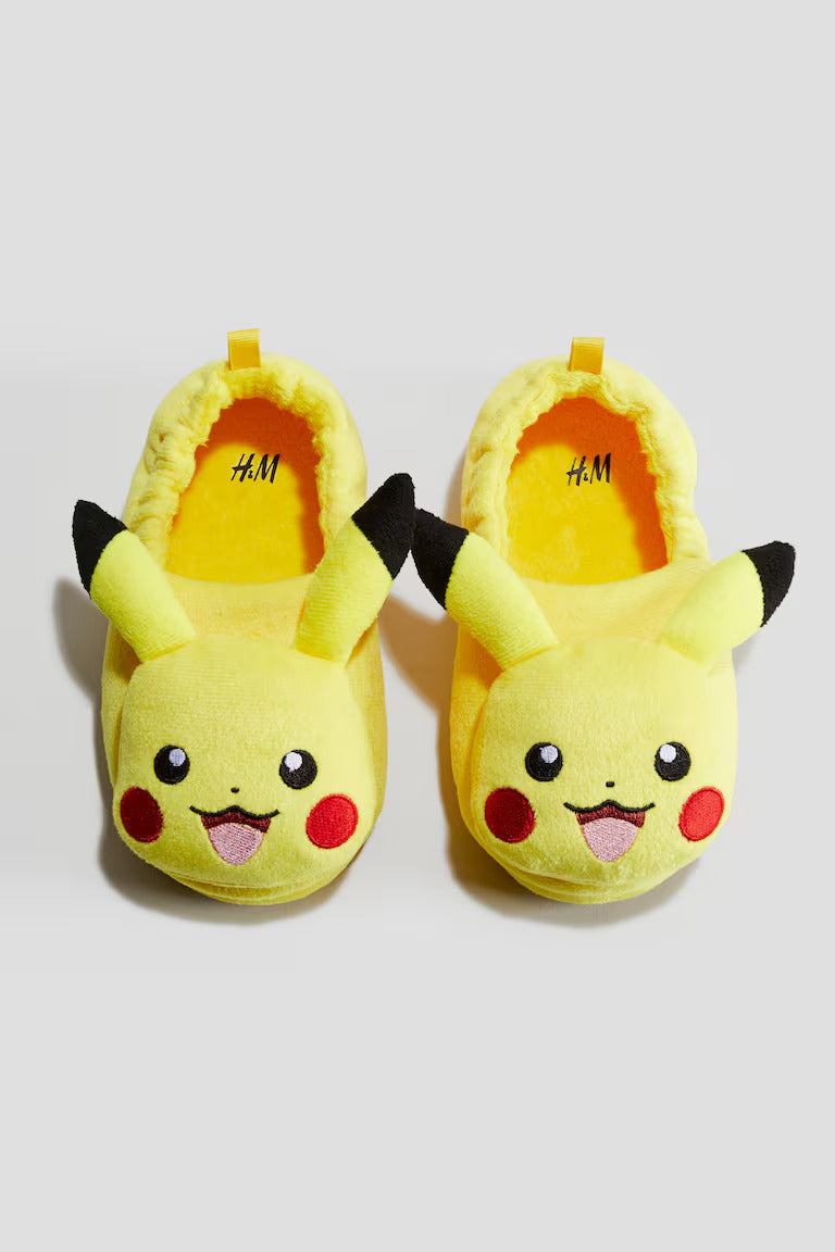 H&M SOFT APPLIQUÉD SLIPPERS