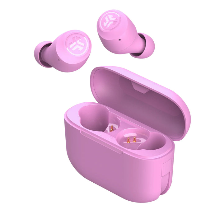 JLab Go Air Pop Bluetooth Earbuds, True Wireless with Charging Case, Dark Pink
