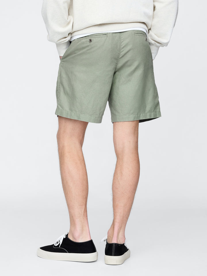 Gap 8" Linen-Cotton Shorts