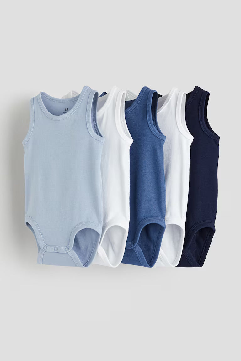 H&M 5-PACK COTTON BODYSUITS