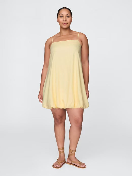Gap Linen-Blend Mini Bubble Dress