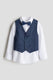 Navy / White