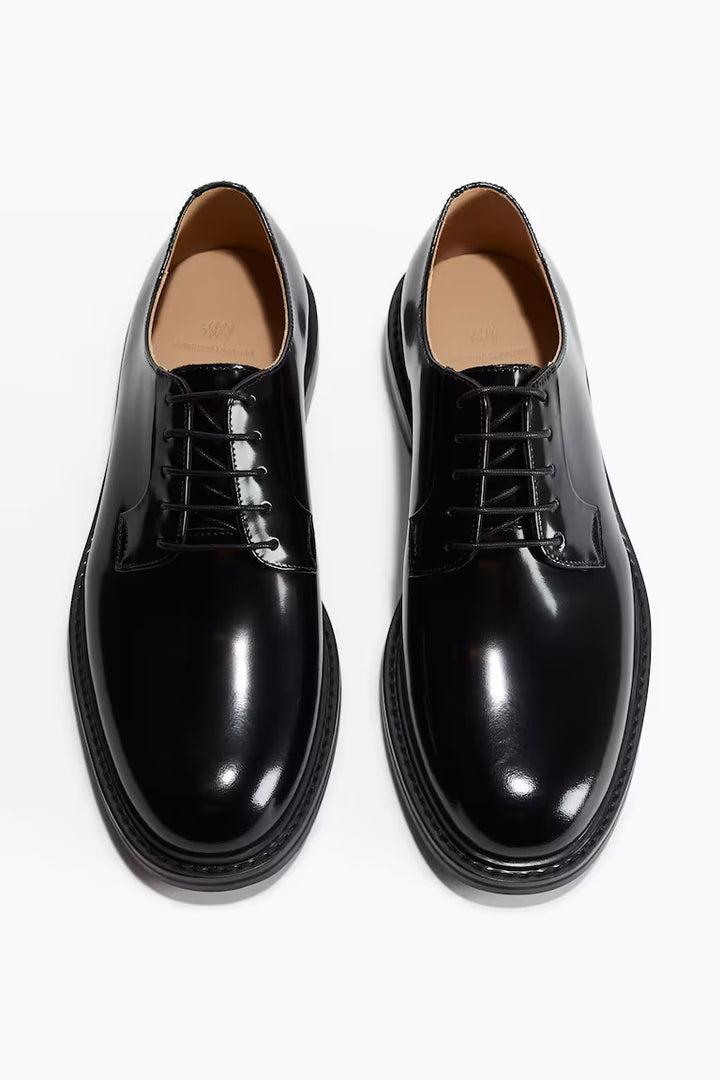 H&M LEATHER DERBY SHOES