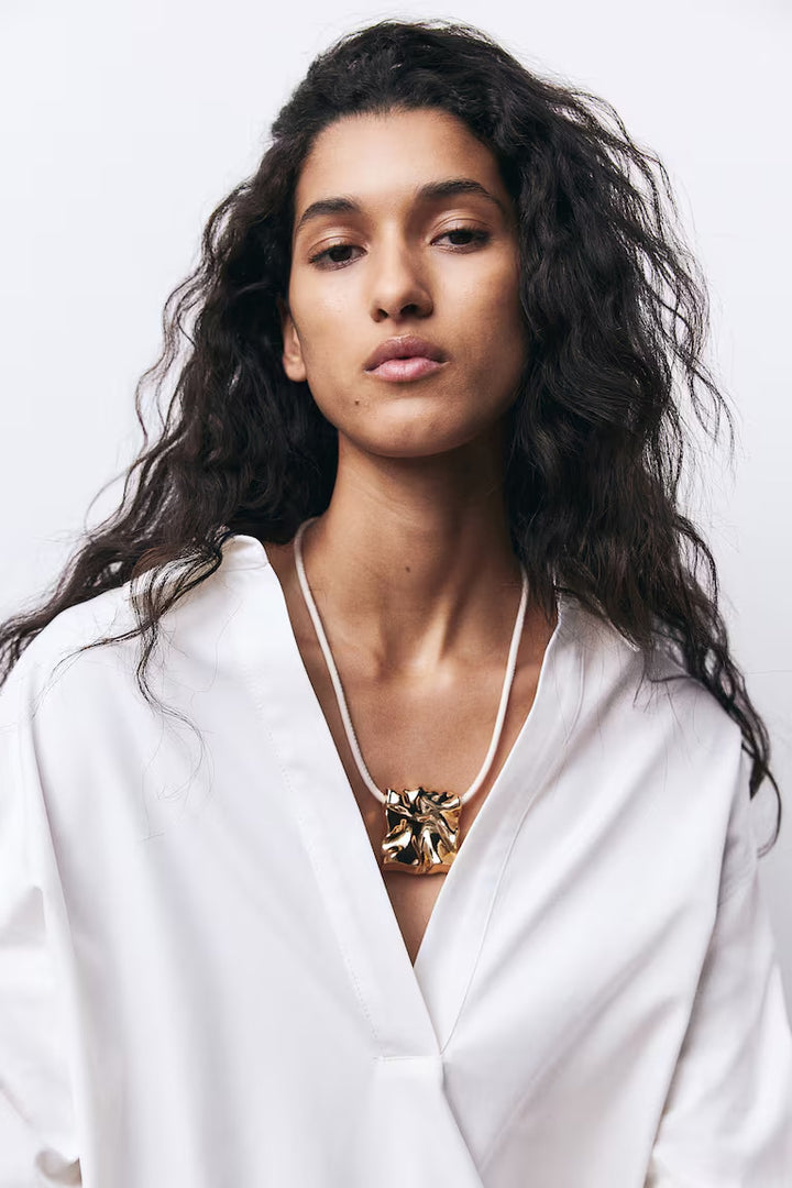 H&M COATED PENDANT NECKLACE